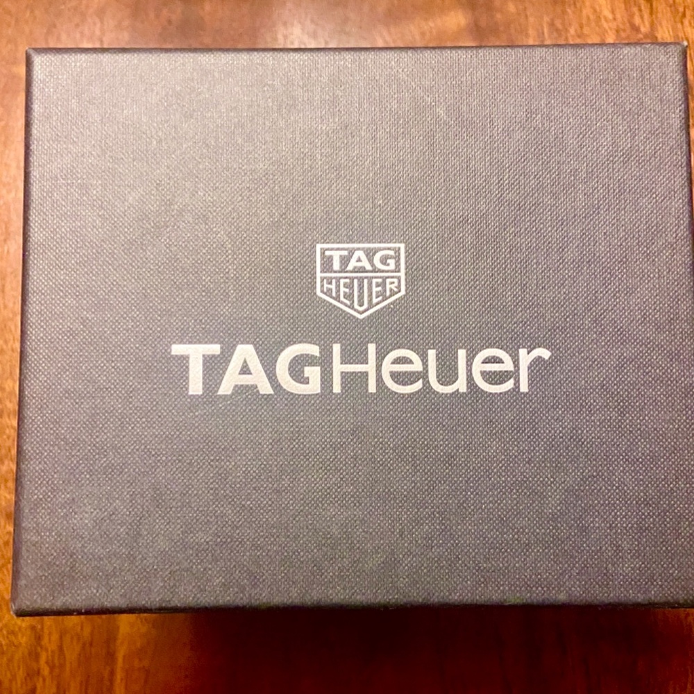 TagHeur two-tone Aquaracer Chronograph Automatic Diving watch navy blue dial - Picture 9 of 9